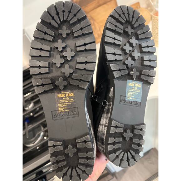 NWT Muk Luks size 10 women’s Norway Wedge boots bootie - Picture 4 of 4